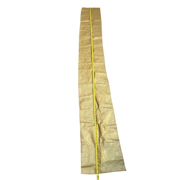 Long Gold Shimmering Fabric Runner For Events Or Home Décor - Picture 2 of 3